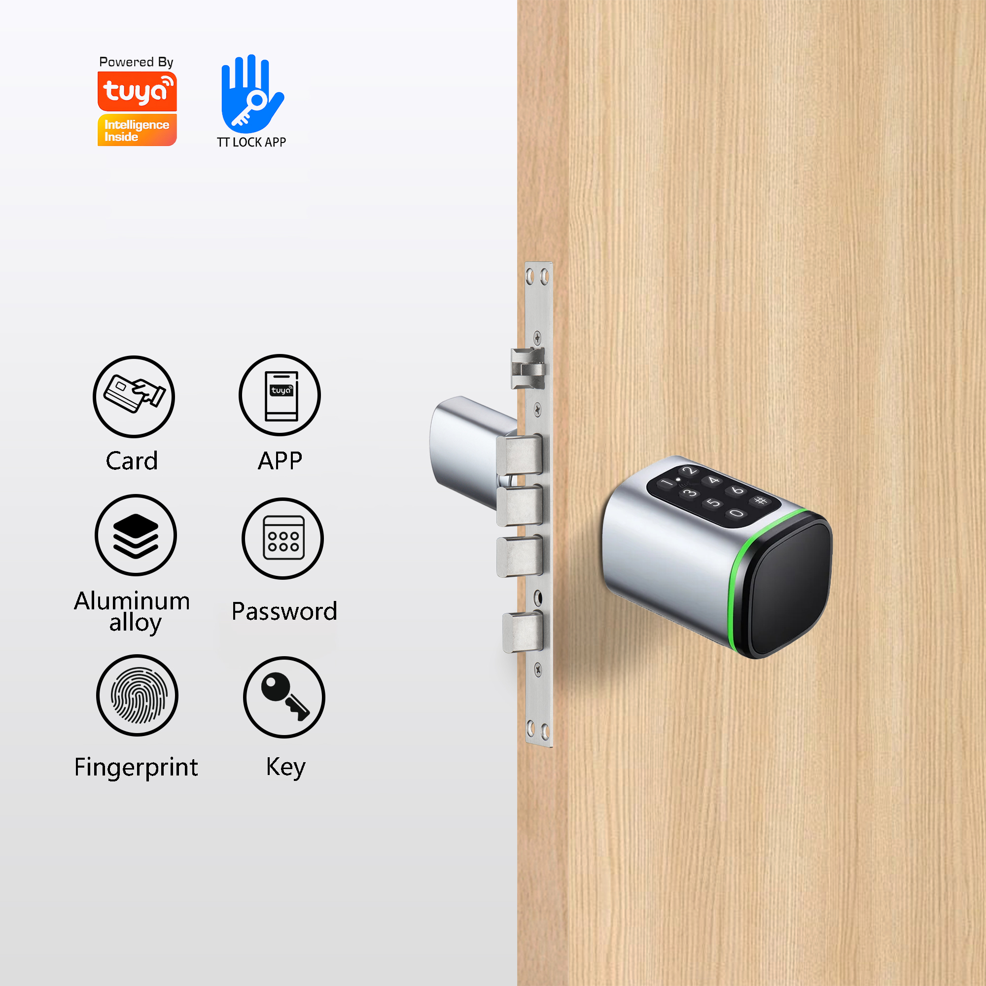 Keyless Door Lock Manufacturer Smart Cylinder Lock Remote Control Unlock