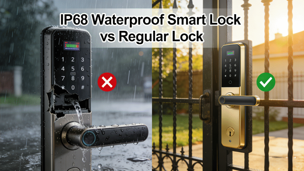 IP68 Waterproof Smart Lock vs Regular Lock