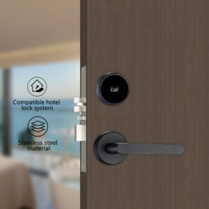 Split-Type Hotel Door Lock | Smart Magnetic Card Unlocking | High-Security Stainless Steel Structure · Ready to Install