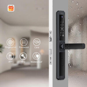 Tuya Smart Lock with Camera, Waterproof Fingerprint Door Lock, Keyless Entry Door Lock Support App, Password, IC Card, Key for Home Front Door