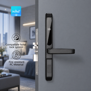 Intelligent Hotel - Compatible Smart Lock | Fireproof PC Material Seamless Card Entry for Hotels & Homes