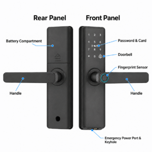 Powered by Tuya: All-in-One Biometric Smart Lock | Fingerprint, Key, Card & Video Doorbell Integration
