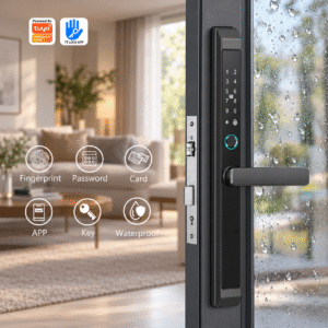 Smart Door Lock Tuya & TT Lock - Kunci Pintu Digital Sidik Jari, Password, Kartu (6-in-1 Waterproof)